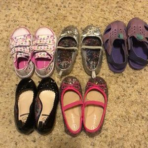 girls toddler shoes all size 9